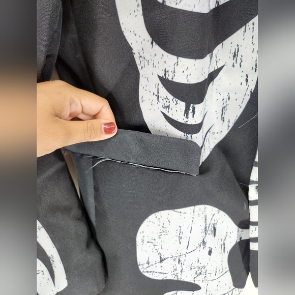 Skeleton Blazer Mens Large Black White - Picture 6 of 10